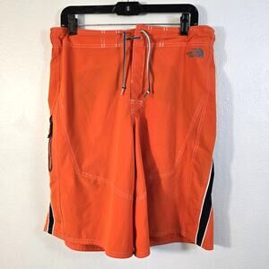 The North Face APEX Board Shorts Men's L Orange Black Summer Beach Active READ